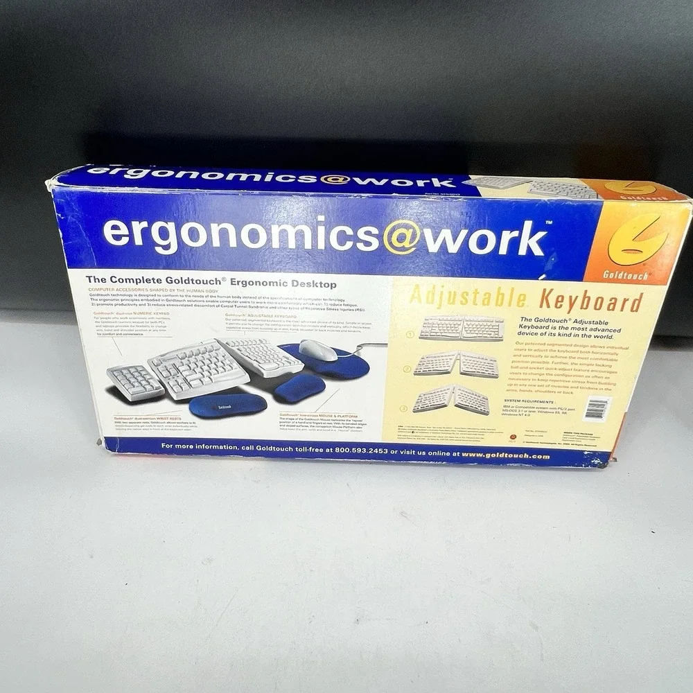 NIB Goldtouch Ergonomic Keyboard GTN-0033 Brand New
